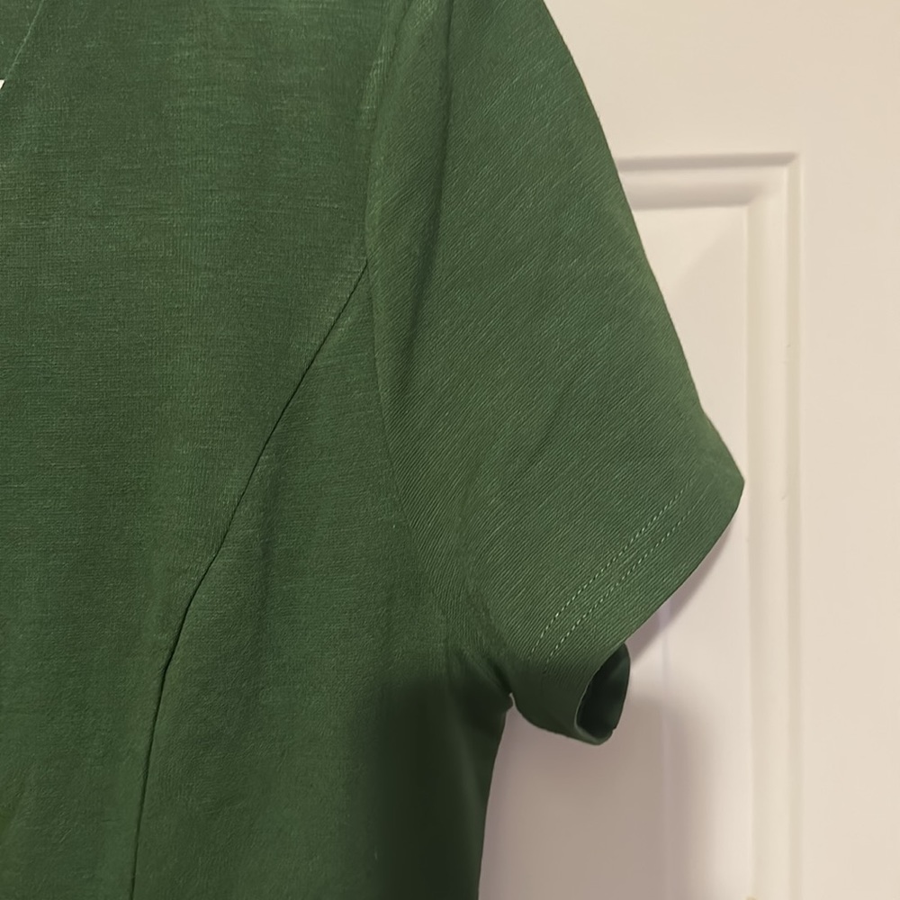 BNWT ZALALUS ZIPPY DARK GREEN SCRUNCHY DRESS - Picture 4 of 7